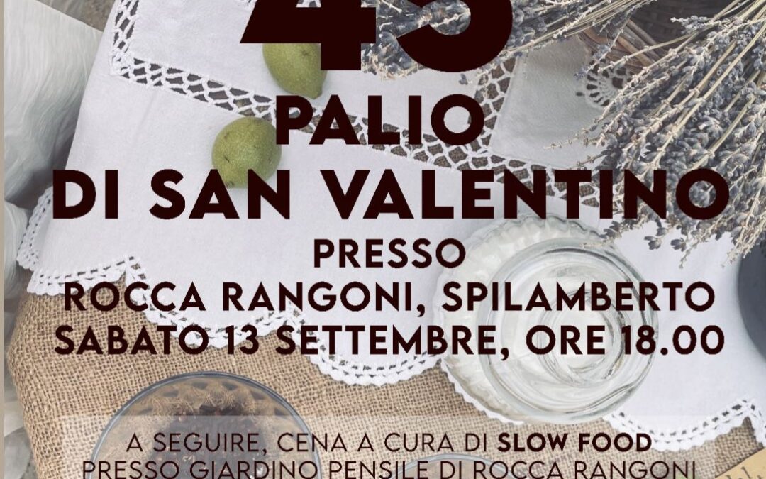 Premiazione del 45° Palio di San Valentino: Un Evento da Non Perdere!
