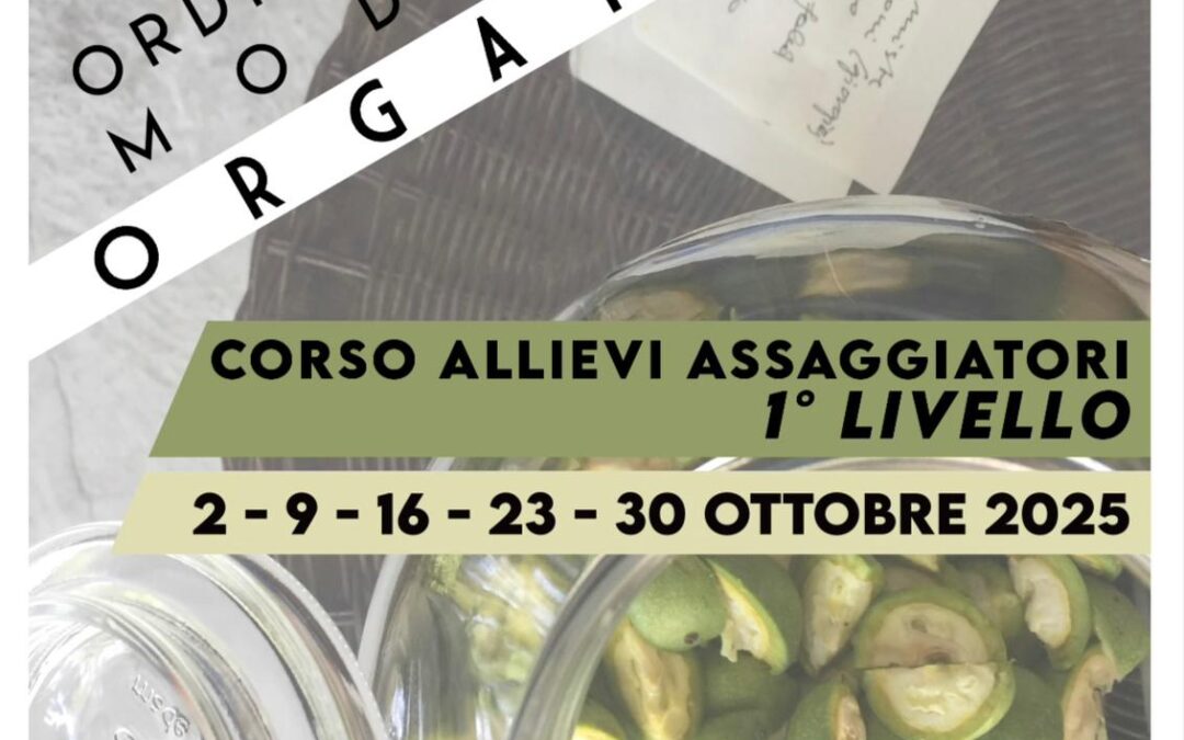 Corso del 1º livello per Assaggiatori